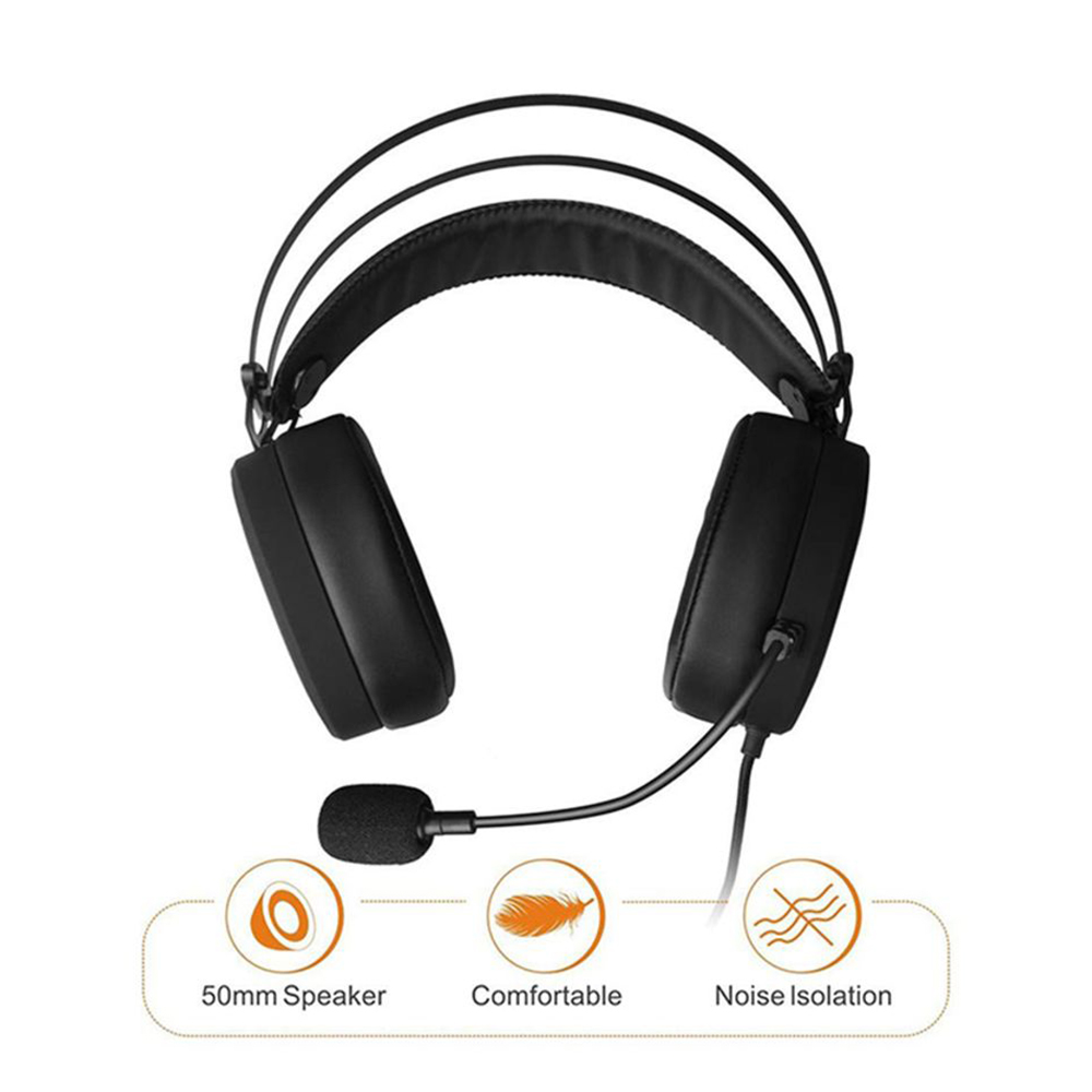 NUBWO Deep Bass Over-Ear Gaming Headphones With Mic Black N7