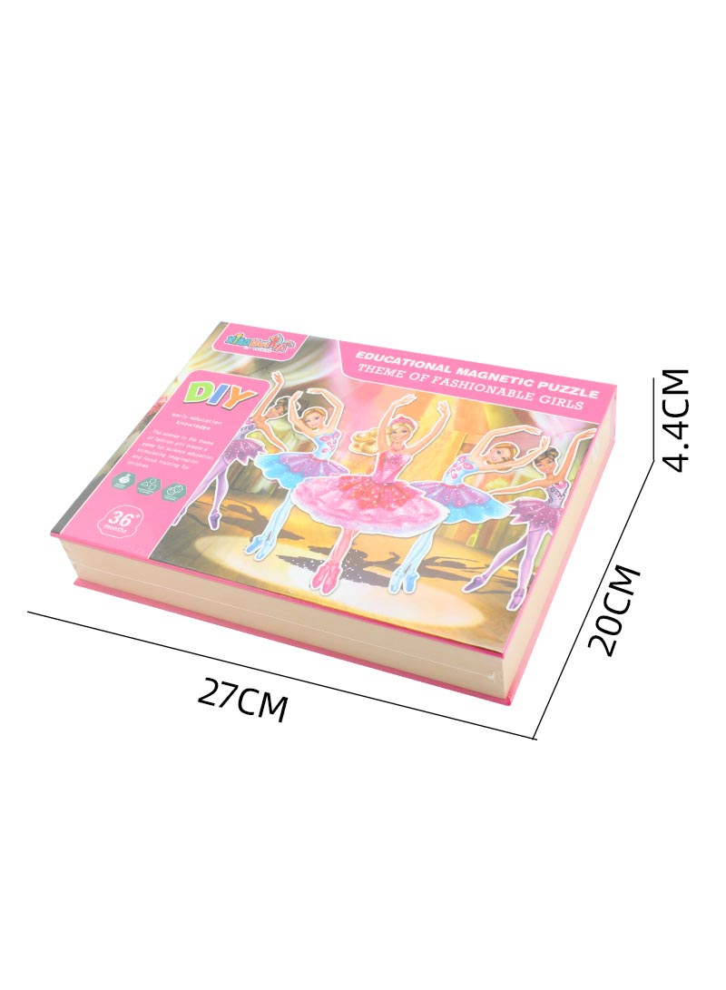 Dress Up Puzzle Magnetic Puzzle Dress Up Jigsaw Puzzle Games for Girls  Play Set with Storage Case Early Educational Toys (Sweetheart Princess Theme)