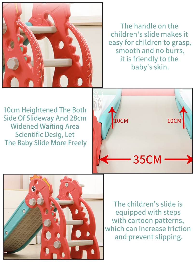 2 in 1 Children's Slide Kids Slide with Basketball Hoop Indoor Home Multi-Function Combination Folding Toys Baby Slide For Boys and Girls