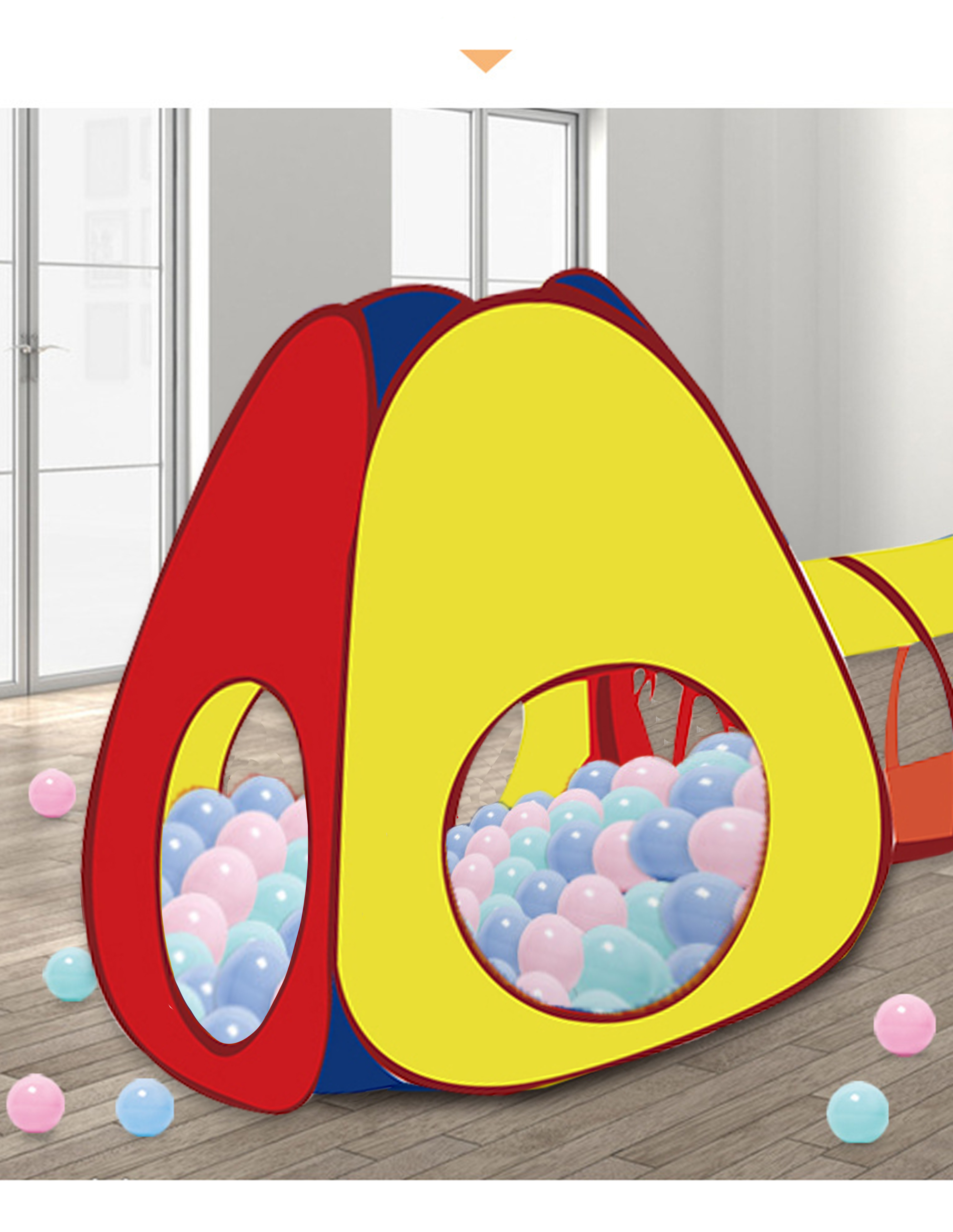 3pcs Ball Play Pool Portable Baby Tunnel Ball Pit Playhouse Kids Play Tent House