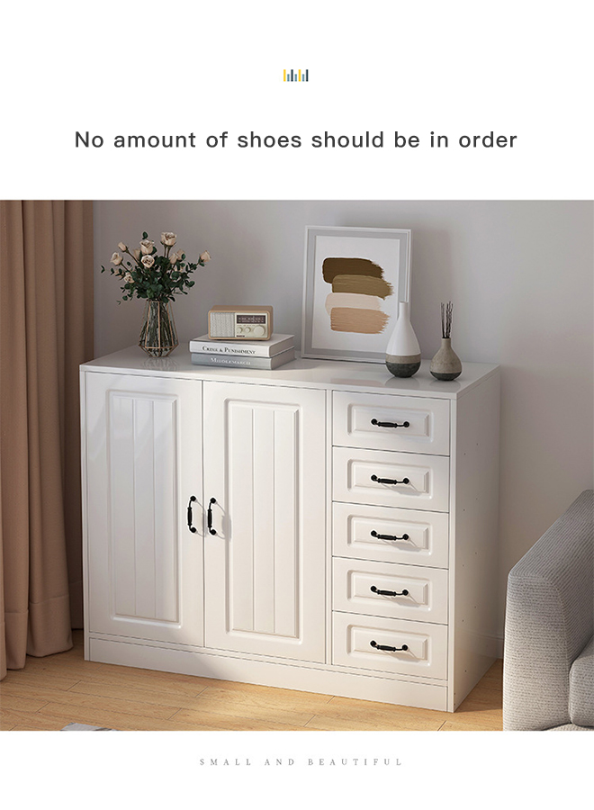 Simple Modern Storage Cabinet Shoe Cabinet Integration 90*38*90cm