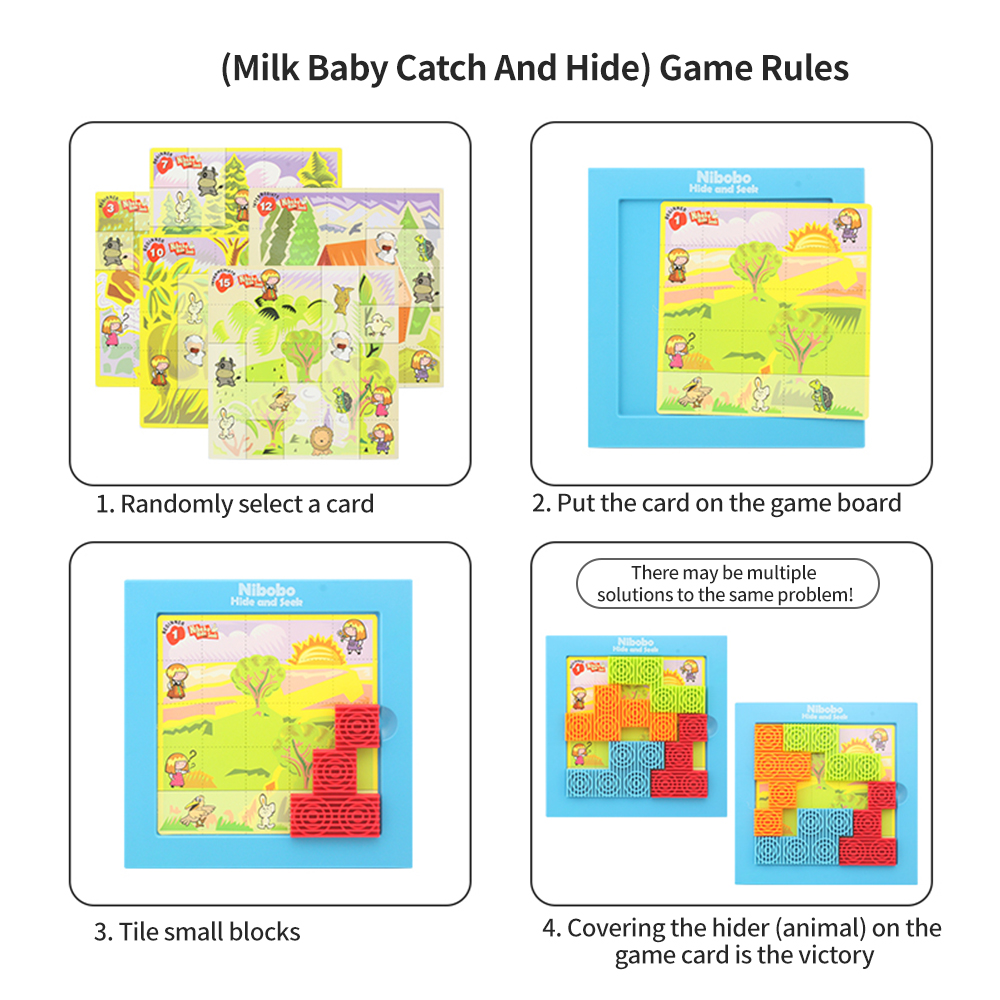 Milk Baby Puzzle Clear Board Game Logic Reasoning Toy