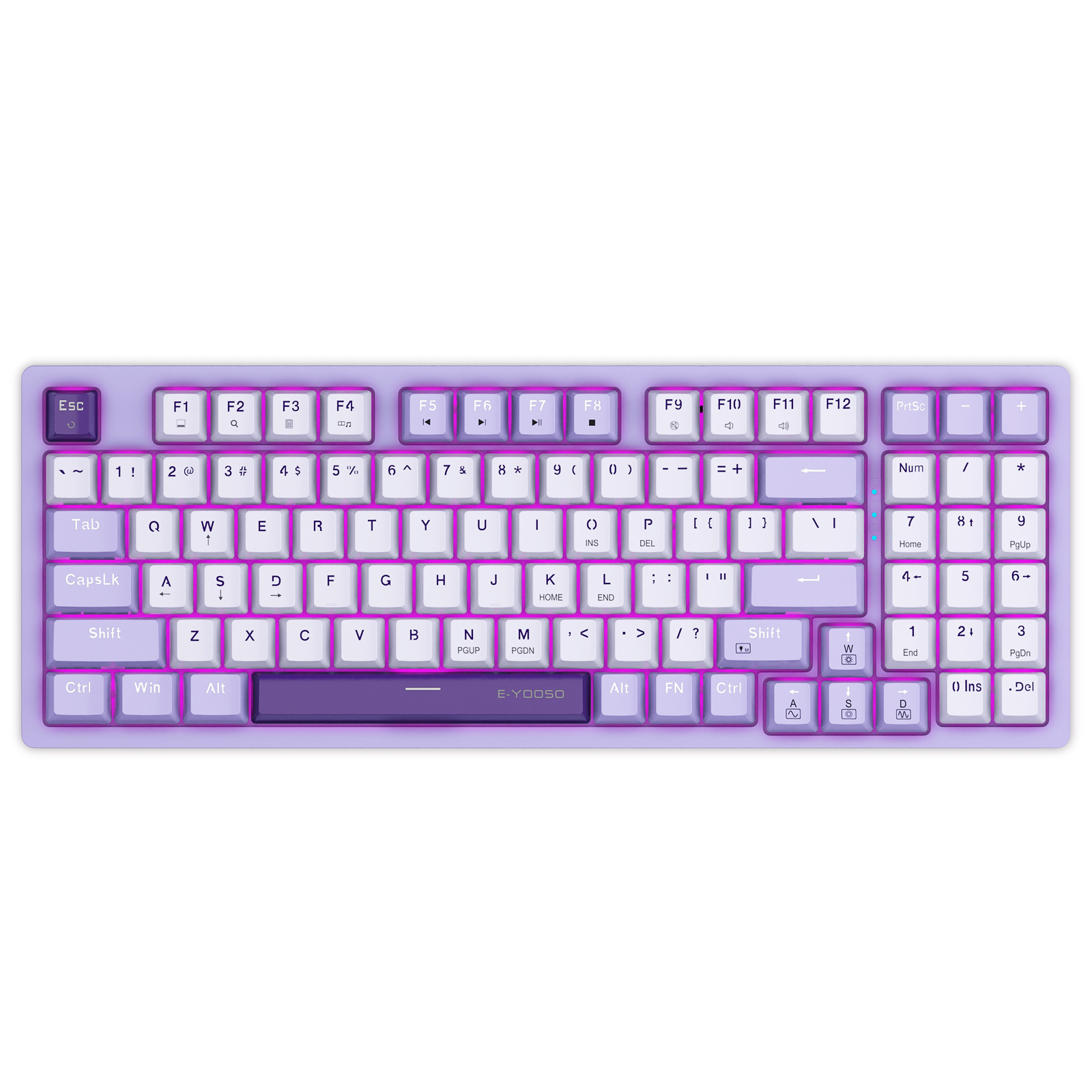 Z-94 Wired Compact 94 Keys RGB Backlit Gaming Keyboard for PC/Computer