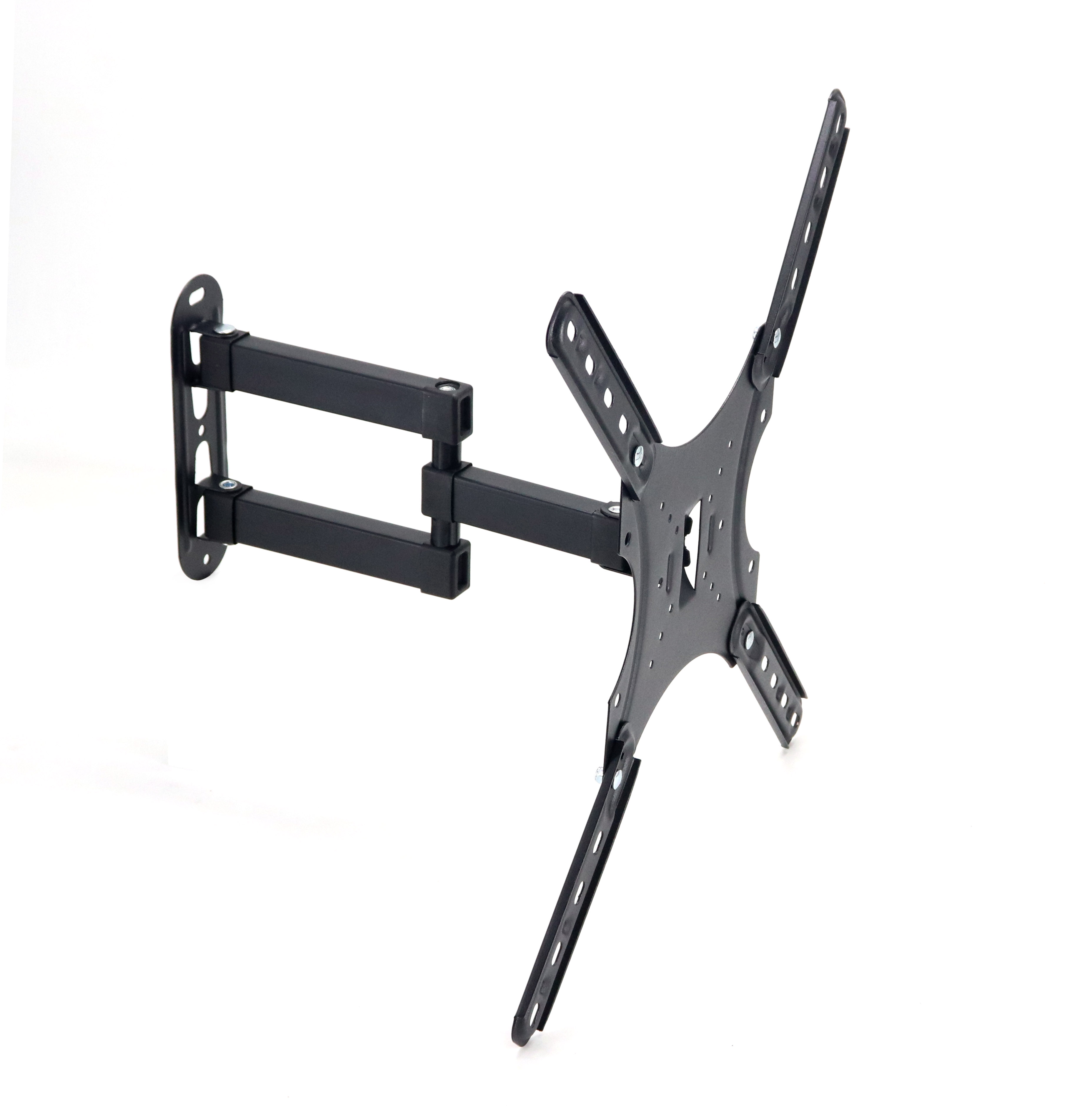 TV Wall Mount Monitor Wall Stand for 14-55 inch Screens up to 15KG with Swivel and Extension Arm,Max VESA 400x400mm