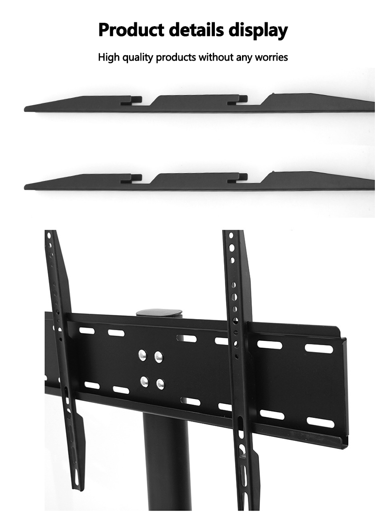 Table Top TV Stand for 32-50 inch LCD LED TVs with Tempered Glass Base