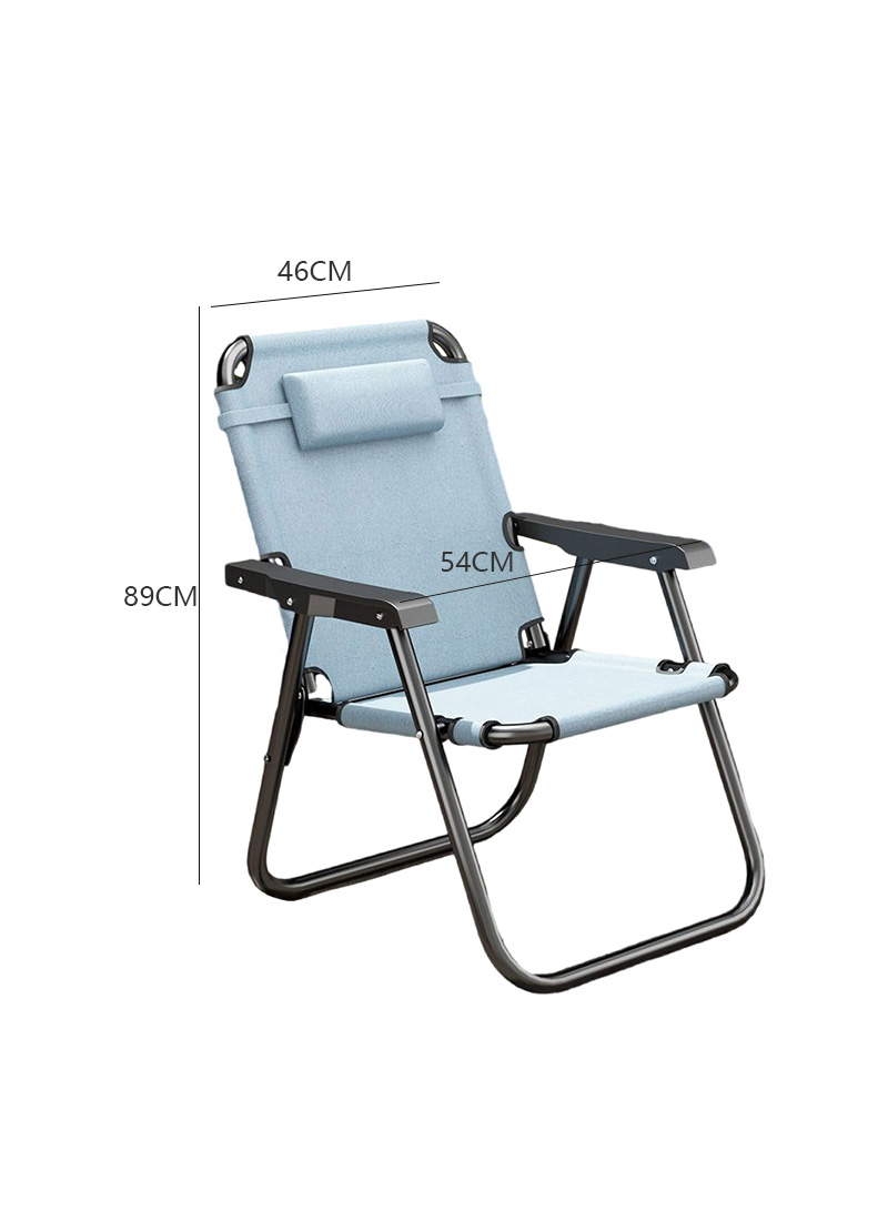 Ultra-Light Portable Leisure Chair Outdoor Folding Chair, Suitable for Camping, Beach, Camping 54*46*89CM